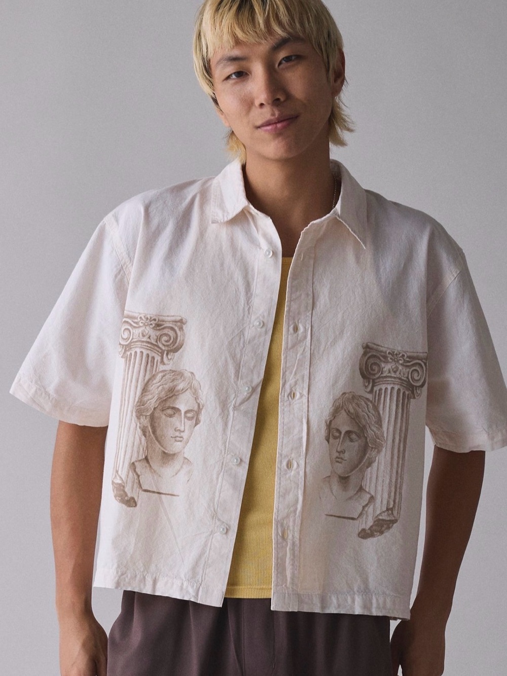 NWT Urban Outfitters Striped Gods Button Up Shirt